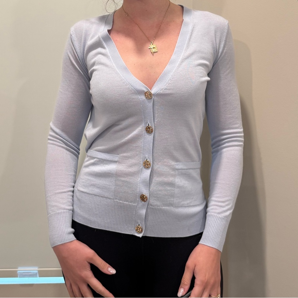 Tory Burch button up sweater